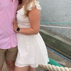 Francesca’s White Mini Dress